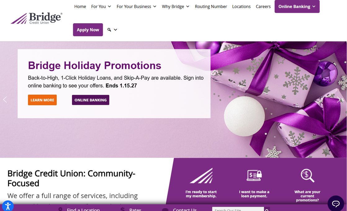 Bridge Credit Union – bridgecu.org