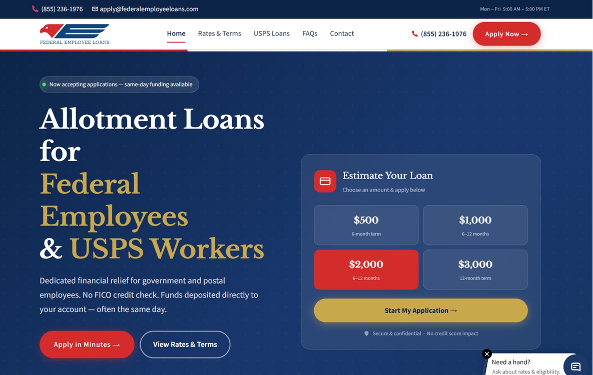 Federal Employee Loans – federalemployeeloans.com