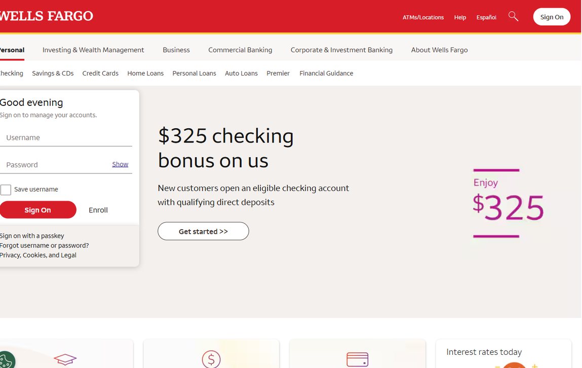 Wells Fargo – wellsfargo.com